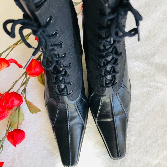 HP *Stuart Weitzman | Stunning RARE Lace Up Booties - Picture 16 of 16